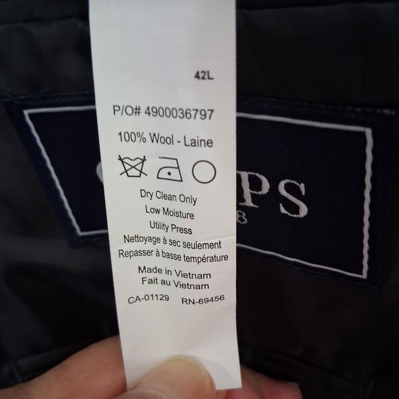 CHAPS 42L Tweed Blazer 100% Wool Jacket Academia Old Money Ivy League Sport Coat - Picture 7 of 16